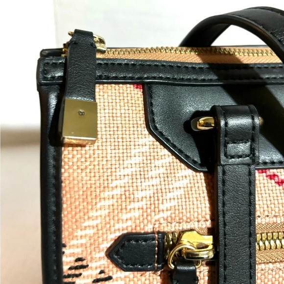 Spartina 449 Bella telfair pink plaid satchel handbag - Picture 6 of 13